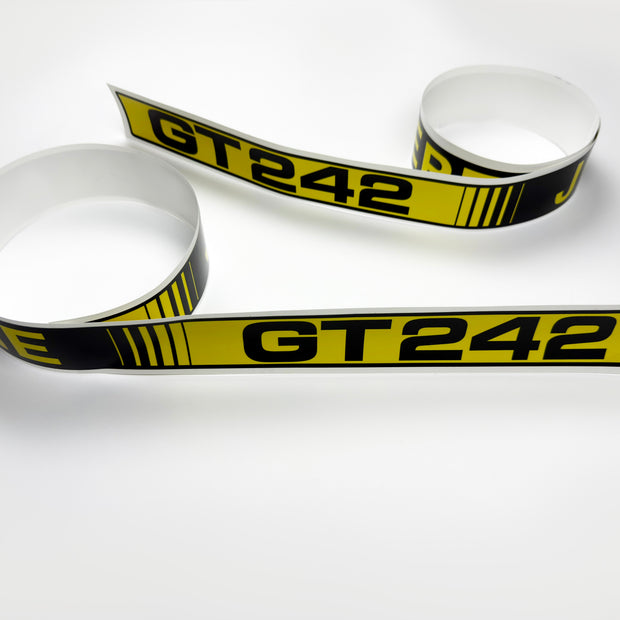 Replacement Vinyl Decal Set For GT 242 Lawn Tractor Hood, stickers set  Lawn Tractor Hood GT242 Handmade