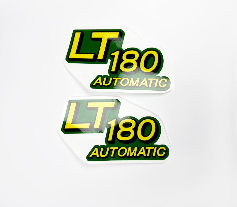 Replacement Vinyl Decal Set For LT180 Lawn Tractor Hood, stickers Handmade