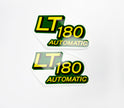 Replacement Vinyl Decal Set For LT180 Lawn Tractor Hood, stickers Handmade