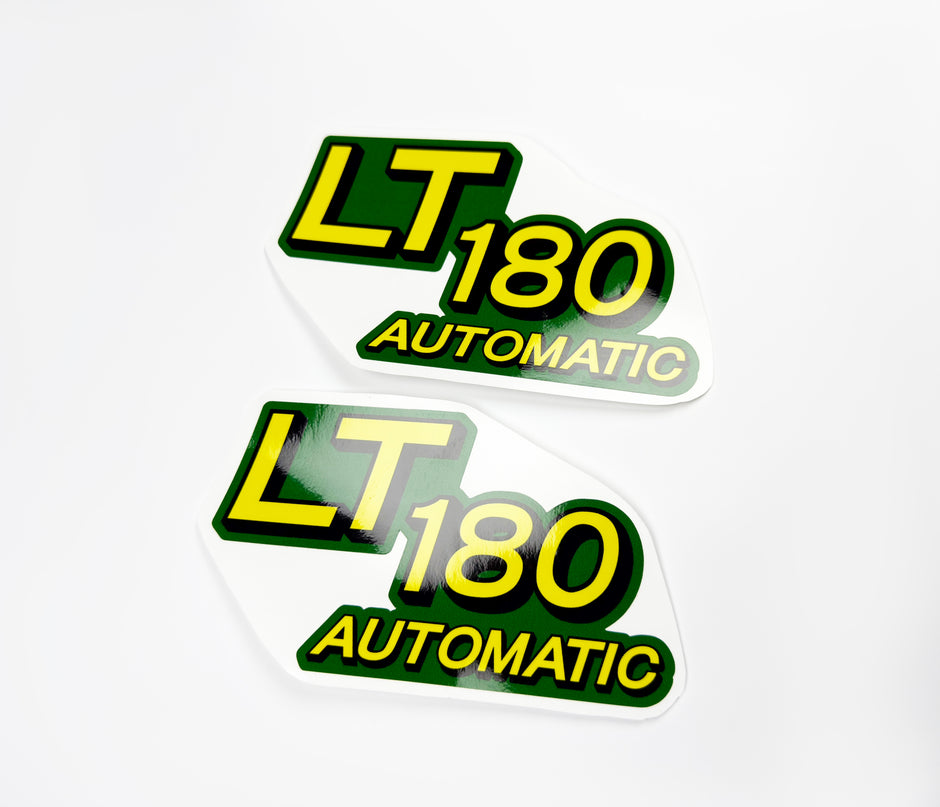 Replacement Vinyl Decal Set For LT180 Lawn Tractor Hood, stickers Handmade
