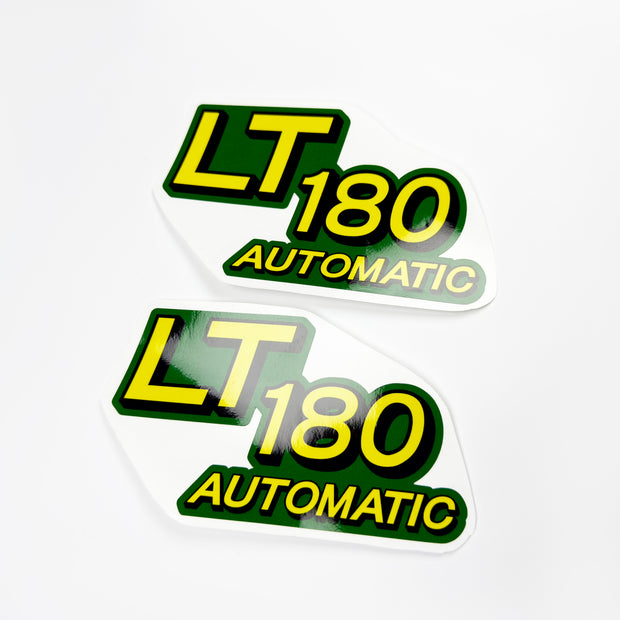 Replacement Vinyl Decal Set For LT180 Lawn Tractor Hood, stickers Handmade