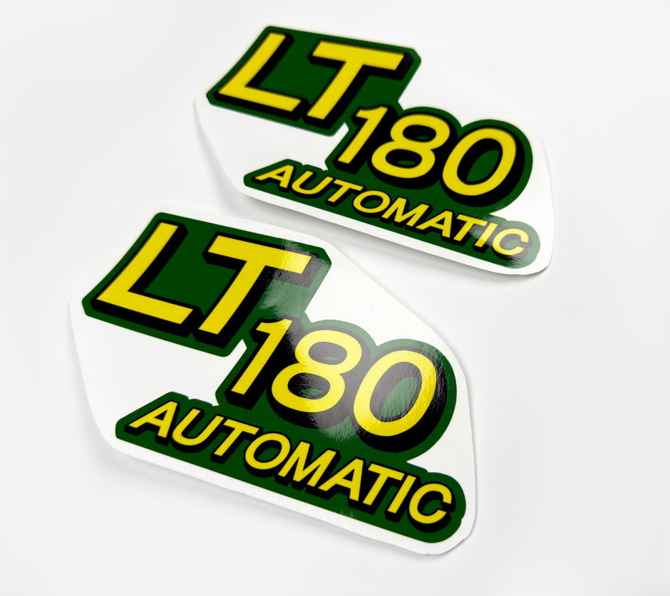 Replacement Vinyl Decal Set For LT180 Lawn Tractor Hood, stickers Handmade