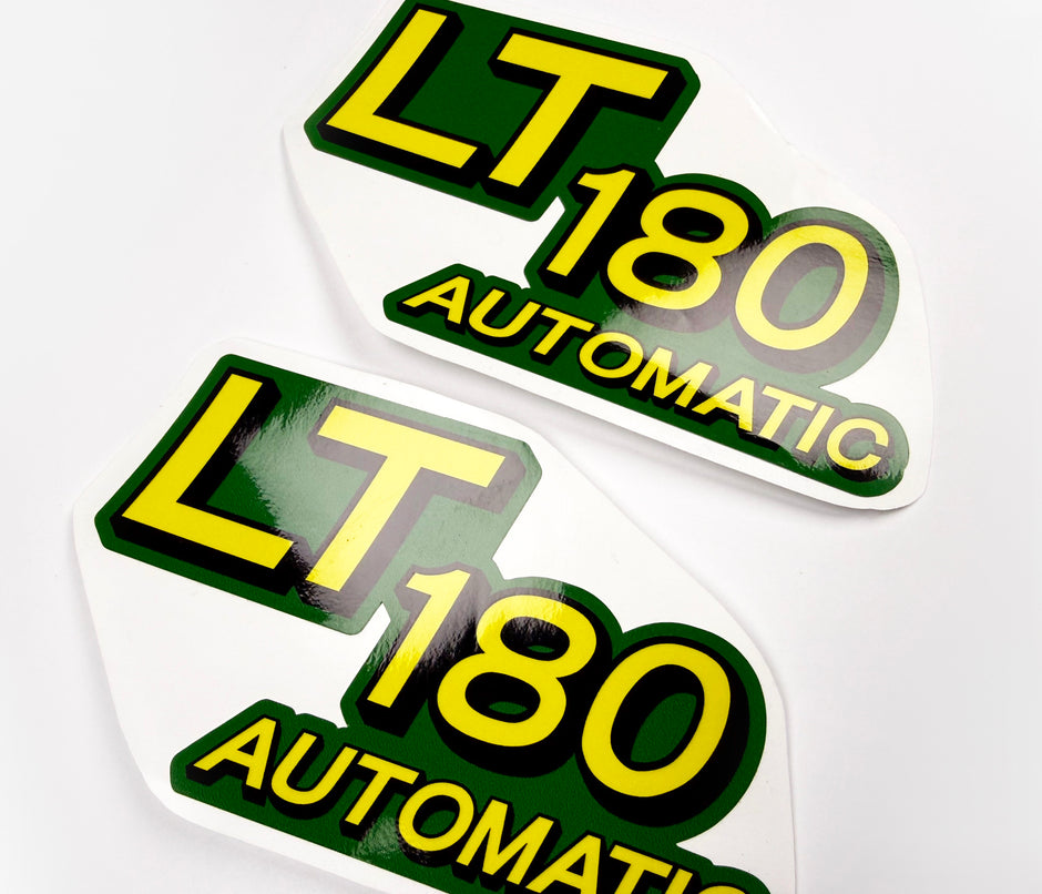 Replacement Vinyl Decal Set For LT180 Lawn Tractor Hood, stickers Handmade