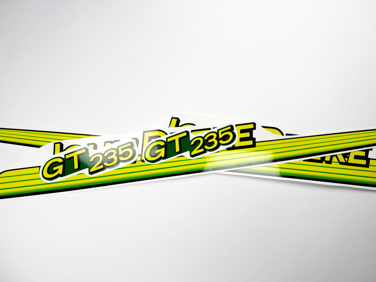 Replacement Vinyl Decal Set For GT 235 Lawn Tractor Hood, stickers Handmade