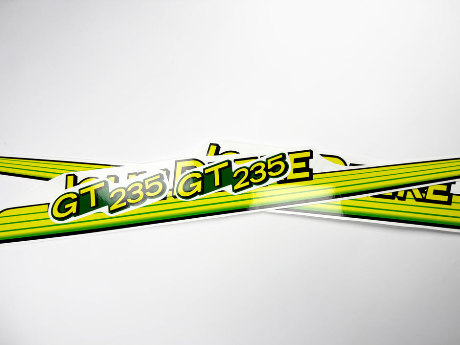 Replacement Vinyl Decal Set For GT 235 Lawn Tractor Hood, stickers Handmade