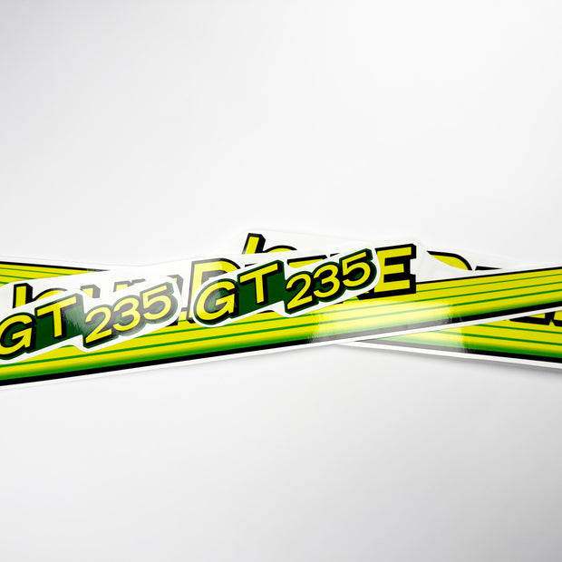 Replacement Vinyl Decal Set For GT 235 Lawn Tractor Hood, stickers Handmade