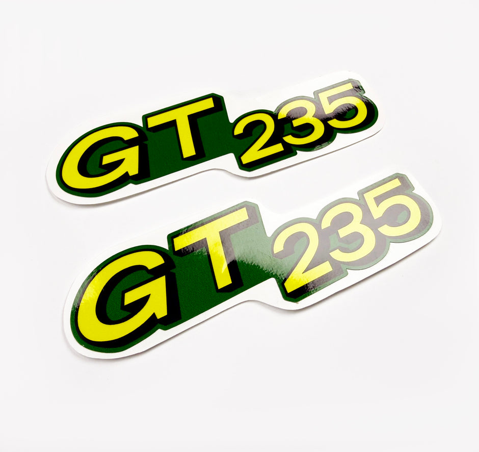 Replacement Vinyl Decal Set For GT 235 Lawn Tractor Hood stickers Handmade