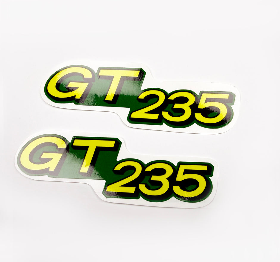 Replacement Vinyl Decal Set For GT 235 Lawn Tractor Hood stickers Handmade