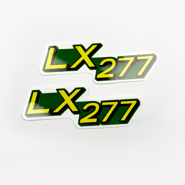 Replacement Vinyl Decal Set For LX 277 Lawn Tractor Hood, stickers Handmade