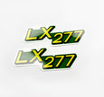 Replacement Vinyl Decal Set For LX 277 Lawn Tractor Hood, stickers Handmade