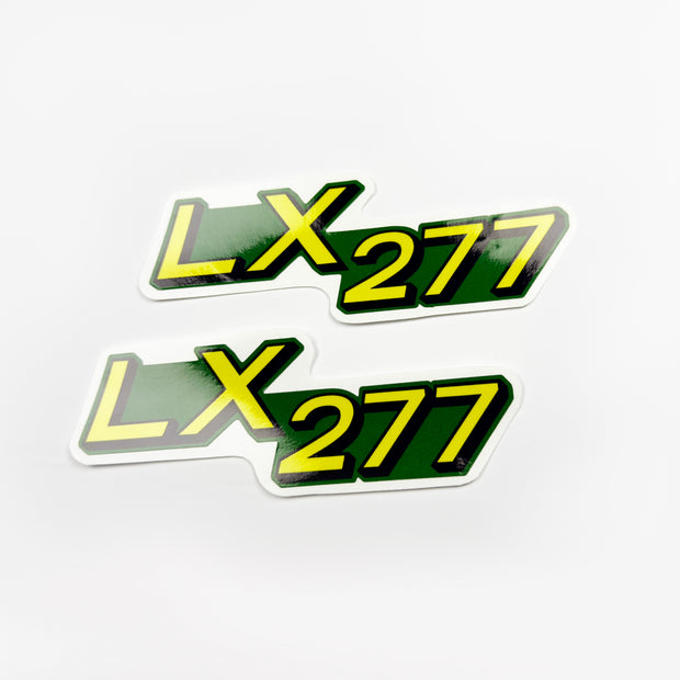 Replacement Vinyl Decal Set For LX 277 Lawn Tractor Hood, stickers Handmade