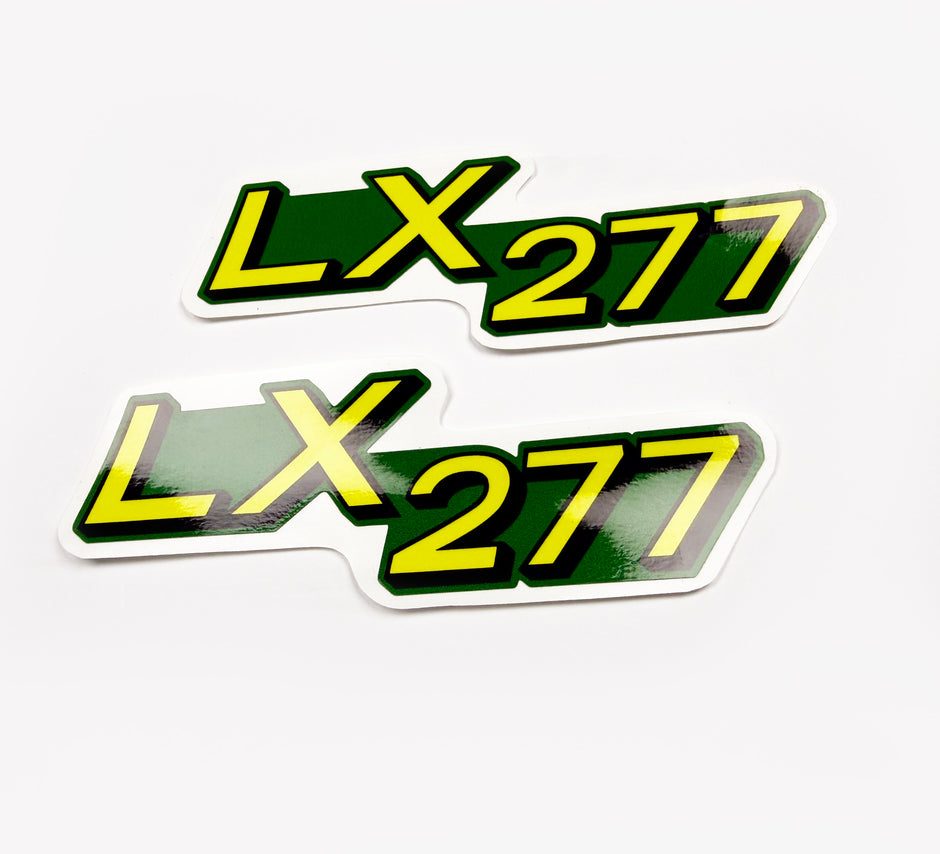 Replacement Vinyl Decal Set For LX 277 Lawn Tractor Hood, stickers Handmade