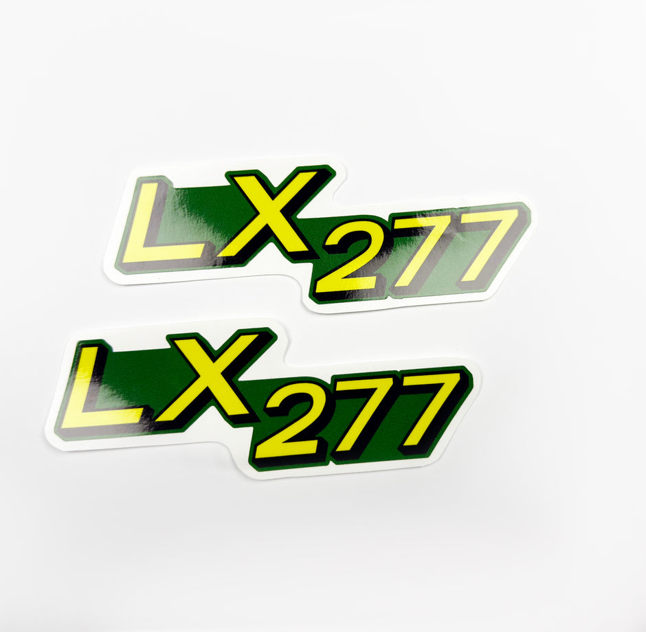 Replacement Vinyl Decal Set For LX 277 Lawn Tractor Hood, stickers Handmade