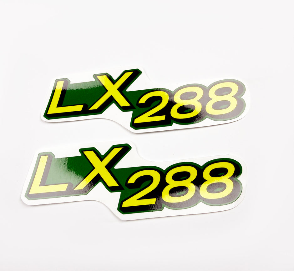 Replacement Vinyl Decal Set For LX 288 Lawn Tractor Hood, stickers Handmade