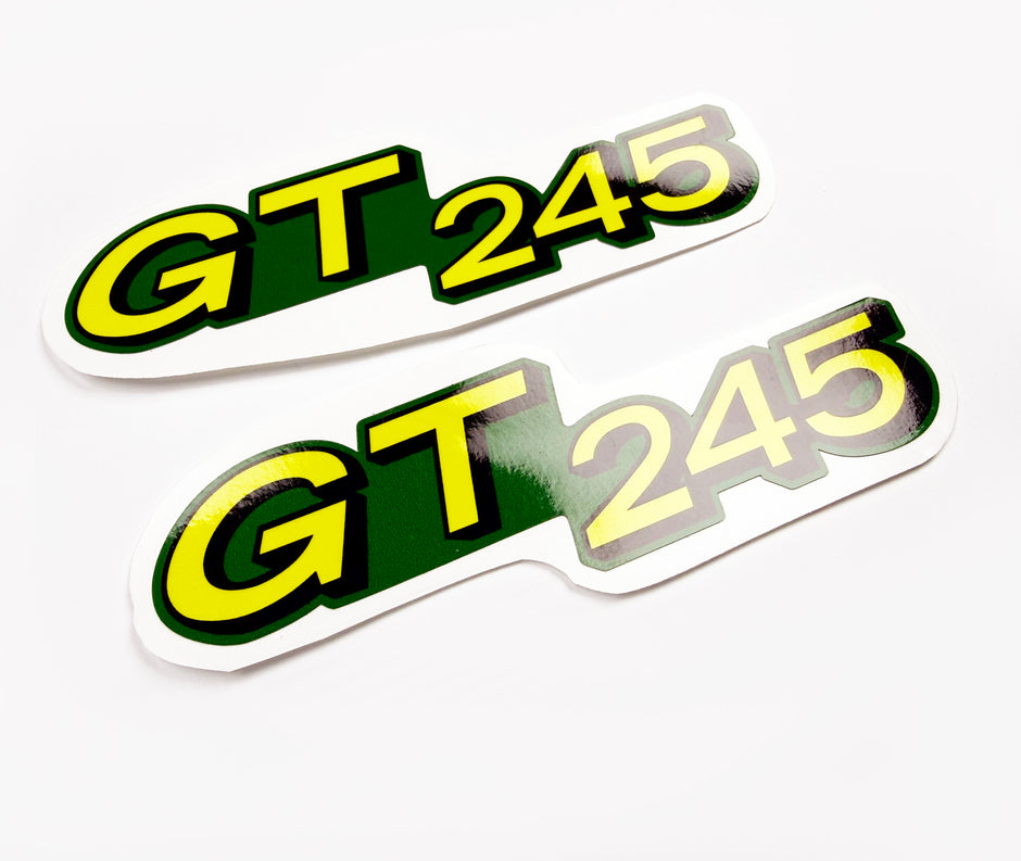 Replacement Vinyl Decal Set For GT245 Lawn Tractor Hood, stickers Handmade