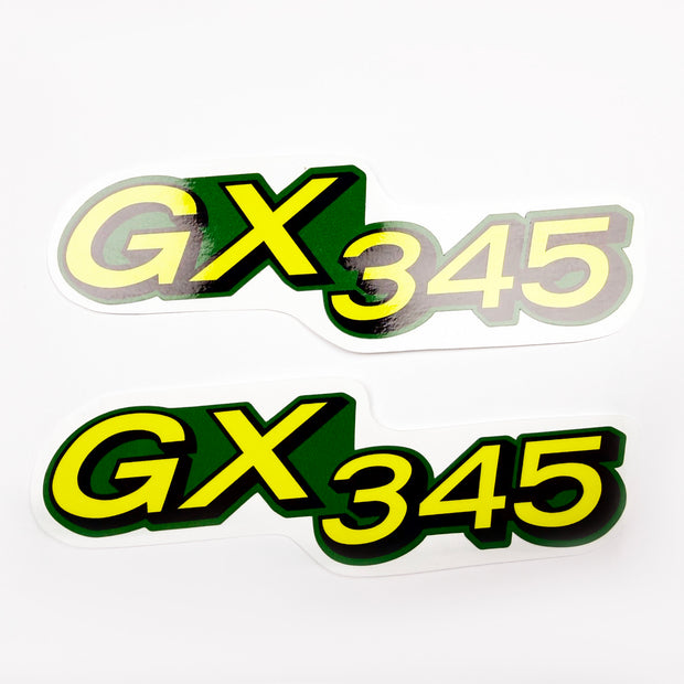 Replacement Vinyl Decal Set For GX345 Lawn Tractor Hood, stickers Handmade