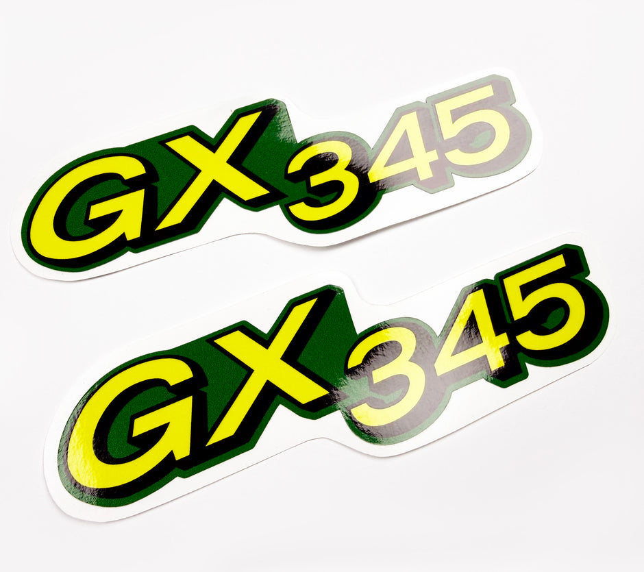 Replacement Vinyl Decal Set For GX345 Lawn Tractor Hood, stickers Handmade