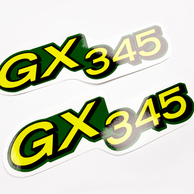 Replacement Vinyl Decal Set For GX345 Lawn Tractor Hood, stickers Handmade