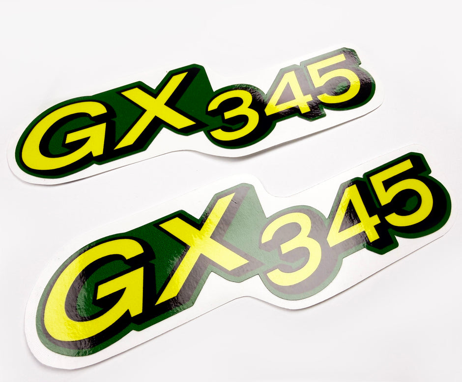 Replacement Vinyl Decal Set For GX345 Lawn Tractor Hood, stickers Handmade