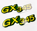 Replacement Vinyl Decal Set For GX345 Lawn Tractor Hood, stickers Handmade