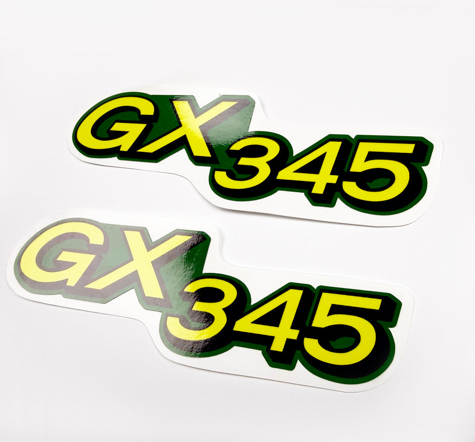 Replacement Vinyl Decal Set For GX345 Lawn Tractor Hood, stickers Handmade
