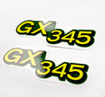 Replacement Vinyl Decal Set For GX345 Lawn Tractor Hood, stickers Handmade