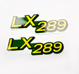 Replacement Vinyl Decal Set For LX289 Lawn Tractor Hood, stickers Handmade