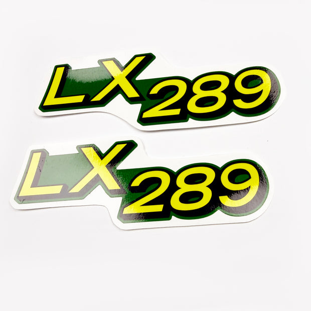 Replacement Vinyl Decal Set For LX289 Lawn Tractor Hood, stickers Handmade