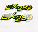 Replacement Vinyl Decal Set For LX289 Lawn Tractor Hood, stickers Handmade