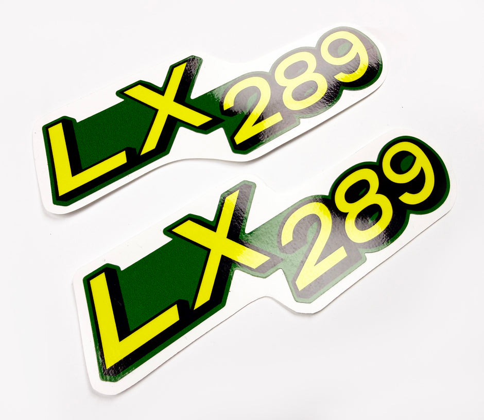Replacement Vinyl Decal Set For LX289 Lawn Tractor Hood, stickers Handmade