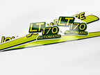 Replacement Vinyl Decal Set For LT 170 Lawn Tractor Hood, stickers set  Lawn Tractor Hood Handmade