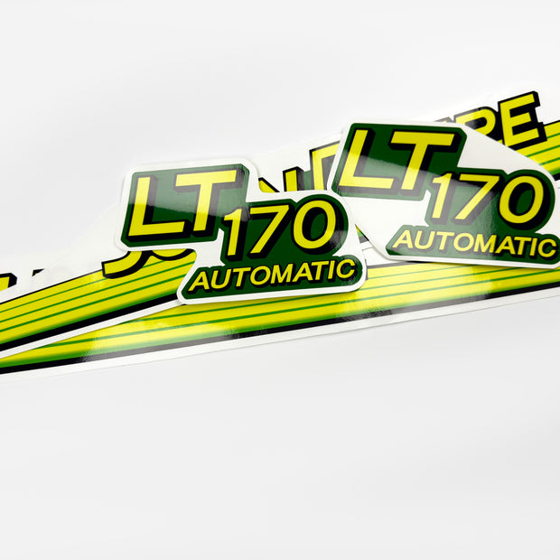 Replacement Vinyl Decal Set For LT 170 Lawn Tractor Hood, stickers set  Lawn Tractor Hood Handmade