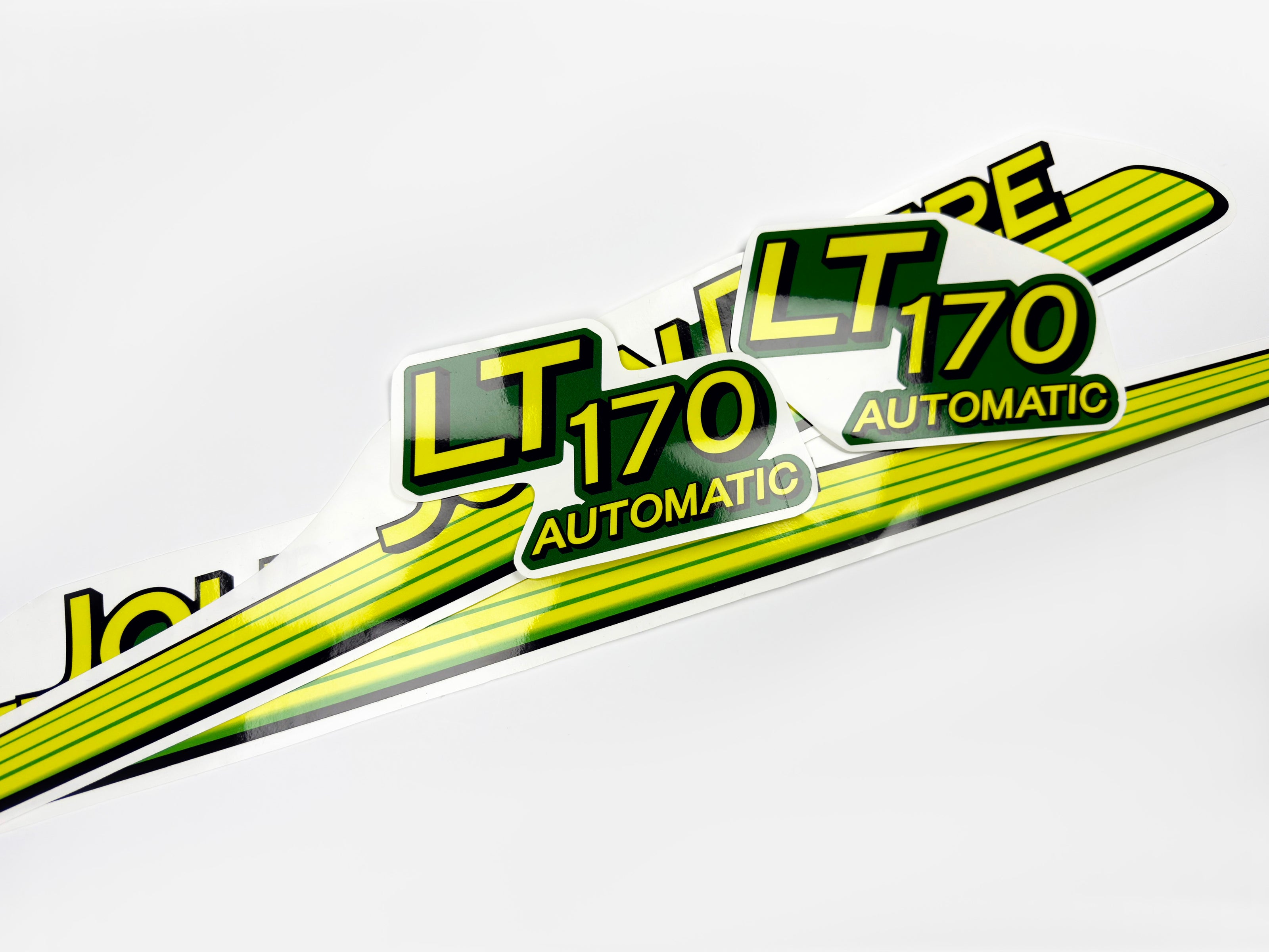 Replacement Vinyl Decal Set For LT 170 Lawn Tractor Hood, stickers set  Lawn Tractor Hood Handmade