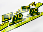 Replacement Vinyl Decal Set For LT 170 Lawn Tractor Hood, stickers set  Lawn Tractor Hood Handmade