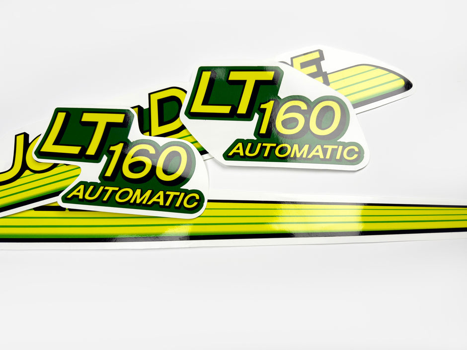 Replacement Vinyl Decal Set For LT 160 Lawn Tractor Hood, stickers set  Lawn Tractor Hood Handmade