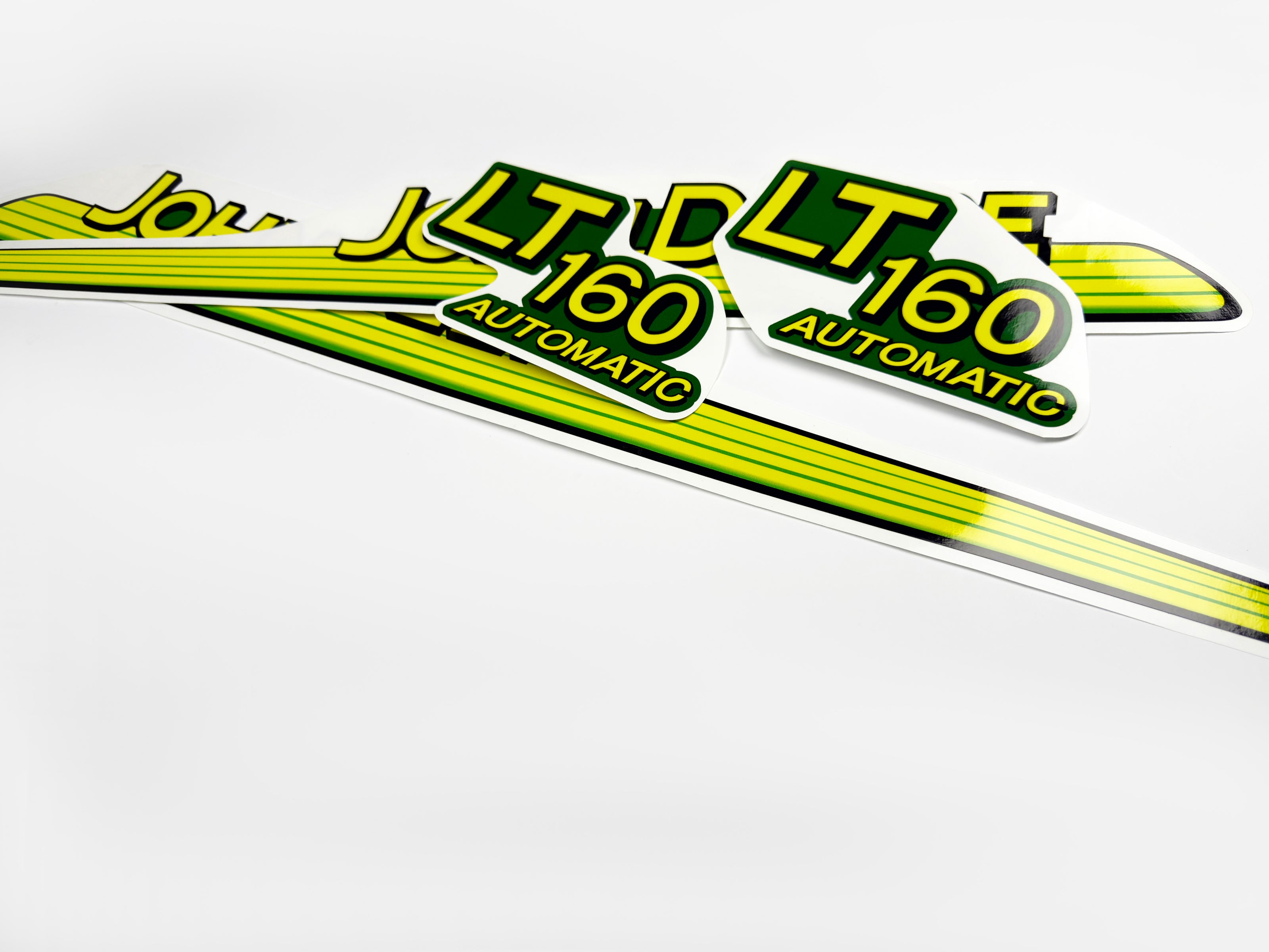 Replacement Vinyl Decal Set For LT 160 Lawn Tractor Hood, stickers set  Lawn Tractor Hood Handmade