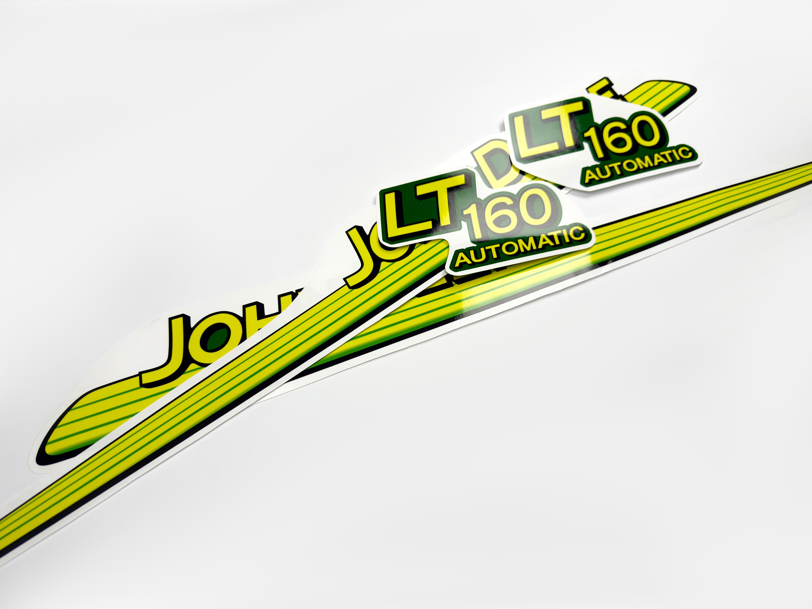 Replacement Vinyl Decal Set For LT 160 Lawn Tractor Hood, stickers set  Lawn Tractor Hood Handmade