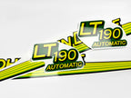 Replacement Vinyl Decal Set For LT 190 Lawn Tractor Hood, stickers set  Lawn Tractor Hood Handmade