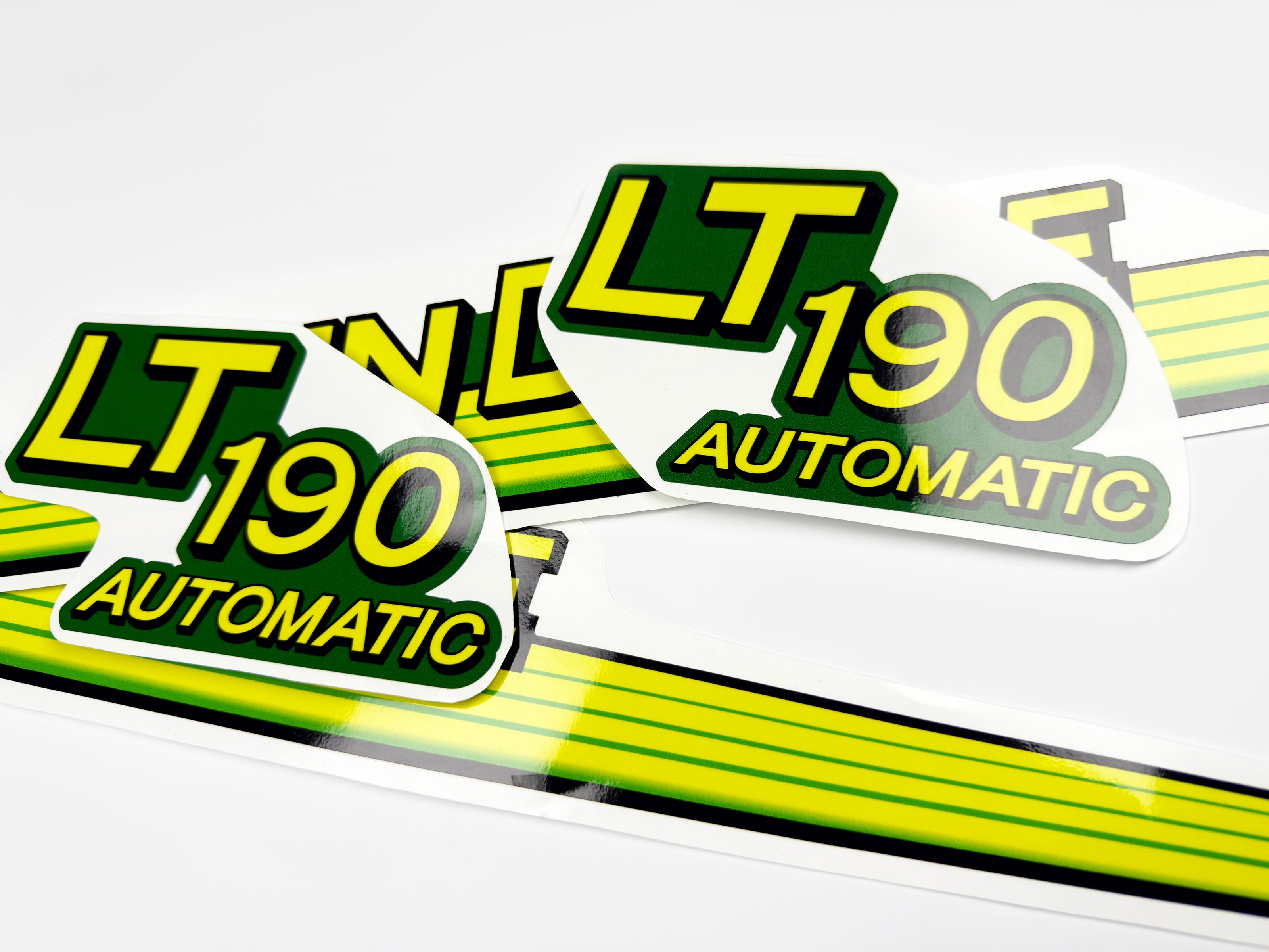 Replacement Vinyl Decal Set For LT 190 Lawn Tractor Hood, stickers set  Lawn Tractor Hood Handmade