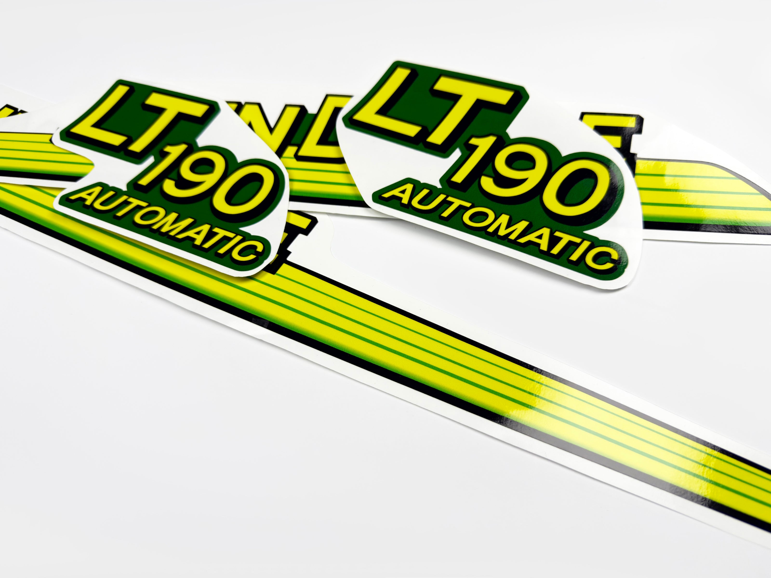 Replacement Vinyl Decal Set For LT 190 Lawn Tractor Hood, stickers set  Lawn Tractor Hood Handmade