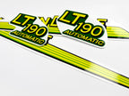 Replacement Vinyl Decal Set For LT 190 Lawn Tractor Hood, stickers set  Lawn Tractor Hood Handmade