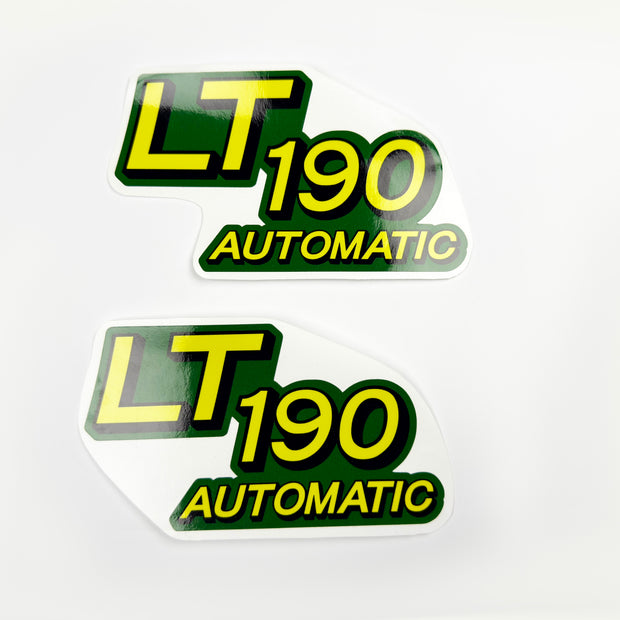 Replacement Vinyl Decal Set For LT 190 Lawn Tractor Hood, stickers set  Lawn Tractor Hood Handmade