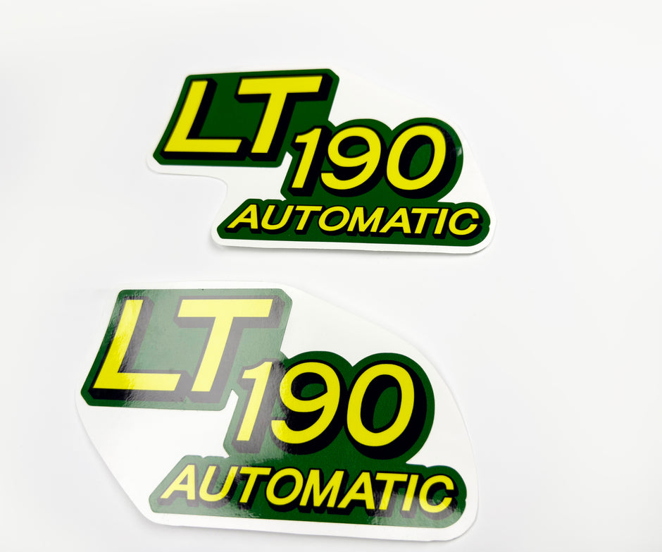 Replacement Vinyl Decal Set For LT190 Lawn Tractor Hood, stickers Handmade