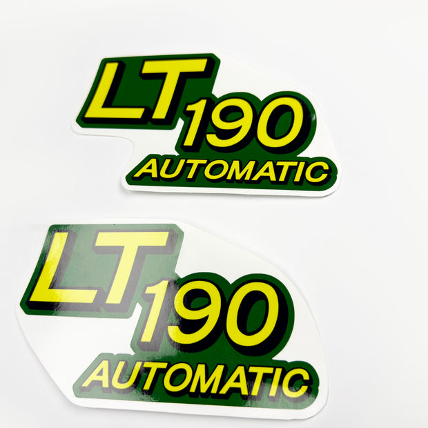 Replacement Vinyl Decal Set For LT190 Lawn Tractor Hood, stickers Handmade
