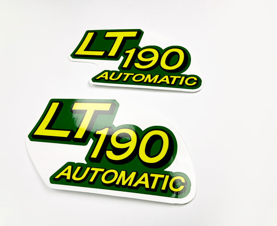 Replacement Vinyl Decal Set For LT190 Lawn Tractor Hood, stickers Handmade