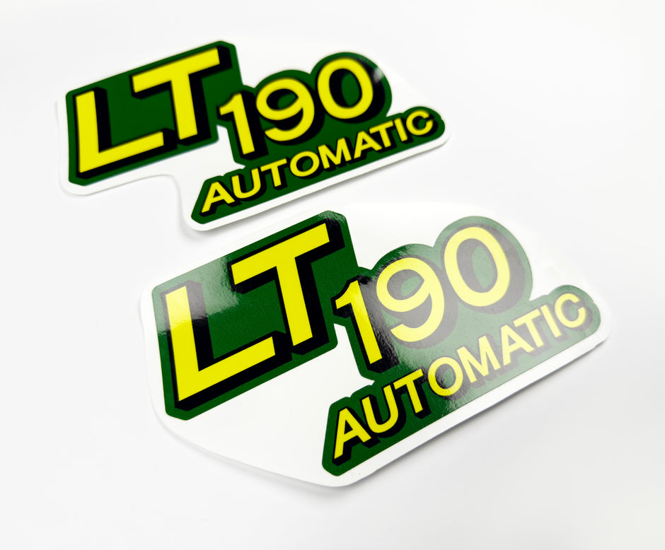 Replacement Vinyl Decal Set For LT190 Lawn Tractor Hood, stickers Handmade