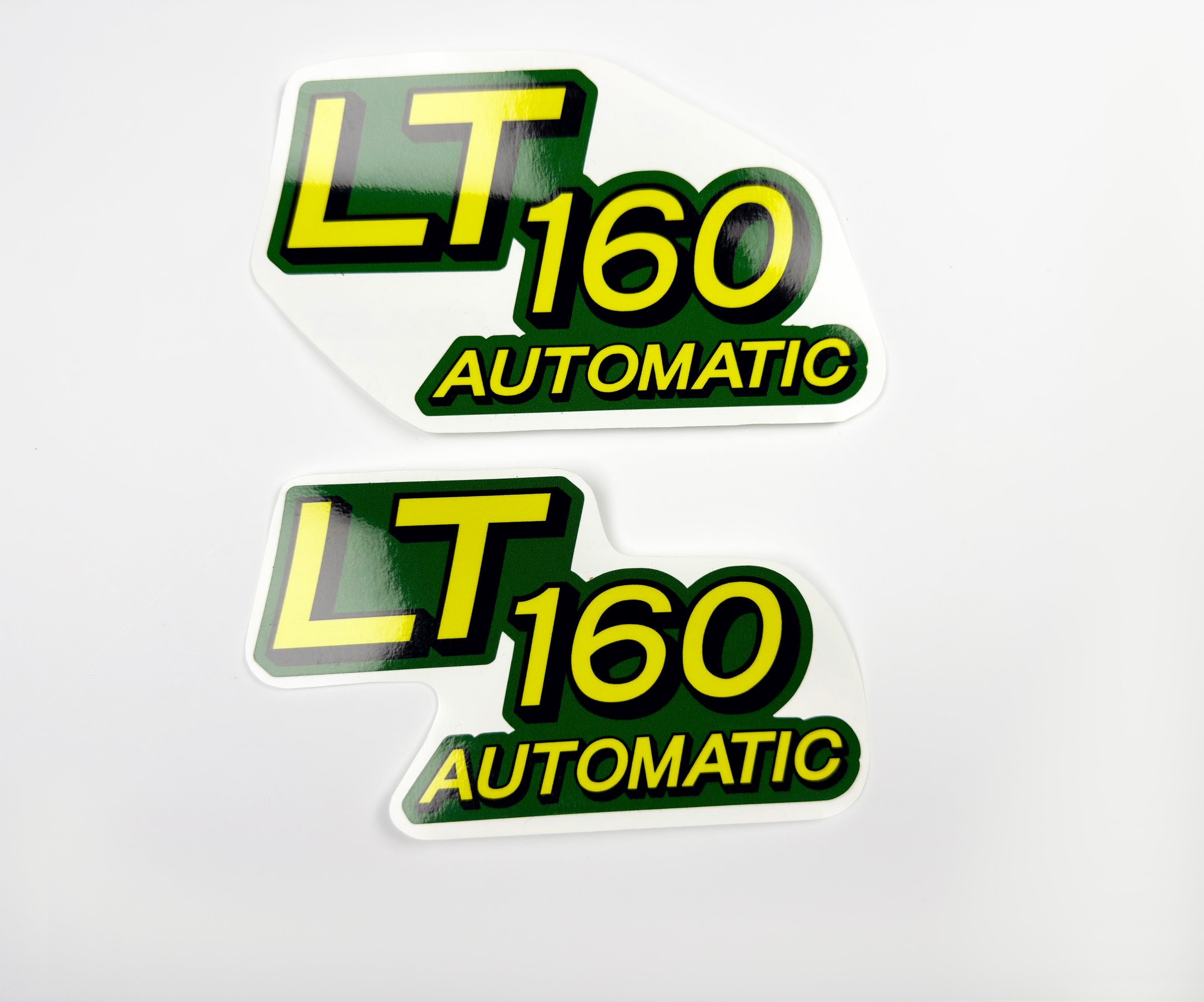 Replacement Vinyl Decal Set For LT 160 Lawn Tractor Hood, stickers set  Lawn Tractor Hood Handmade