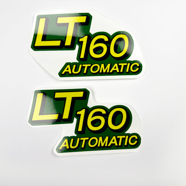 Replacement Vinyl Decal Set For LT 160 Lawn Tractor Hood, stickers set  Lawn Tractor Hood Handmade