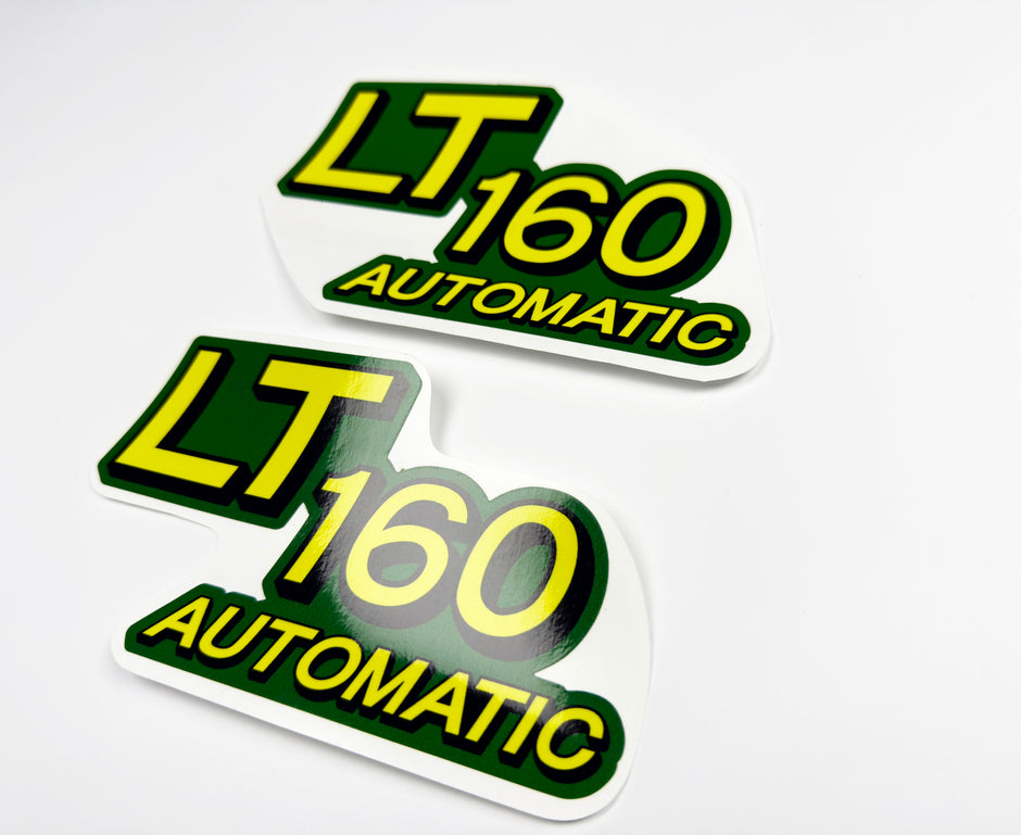 Replacement Vinyl Decal Set For LT160 Lawn Tractor Hood sticker handmade