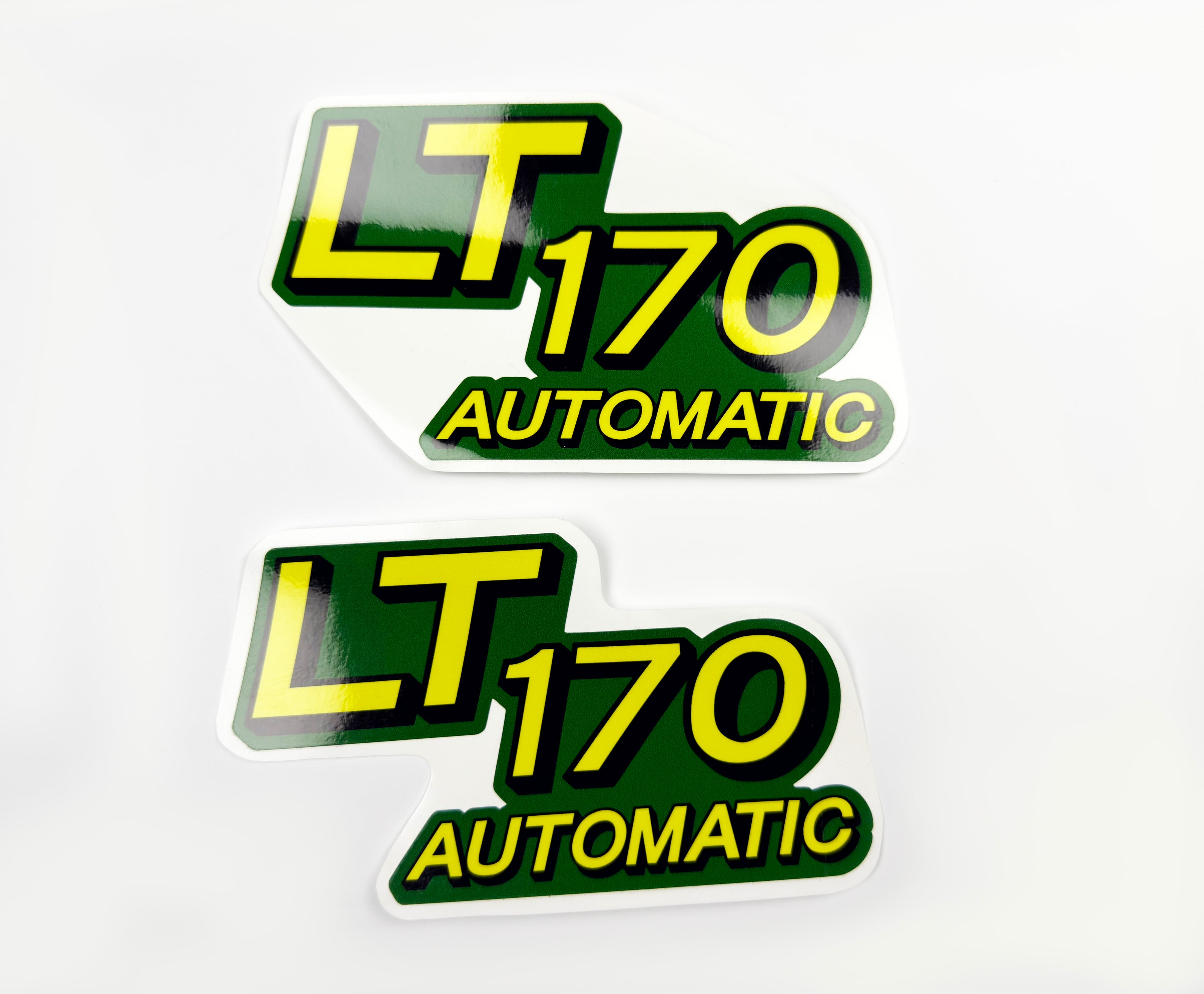 Replacement Vinyl Decal Set For LT 170 Lawn Tractor Hood, stickers set  Lawn Tractor Hood Handmade